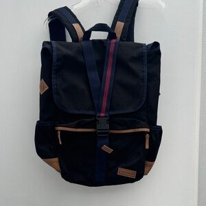 Tommy Hilfiger Black and Brown Men's Backpack